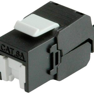 ROLINE Cat.6A (Klasse EA) Keystone, RJ45, niet afgeschermd, zonder gereedschap, zwart ROLINE Cat.6A (Klasse EA) Keystone, RJ45, niet afgeschermd, zonder gereedschap, zwart