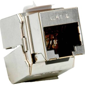 ROLINE Cat.6 (Class E) Keystone, afgeschermd, zilverkleurig, geen gereedschap nodig ROLINE Cat.6 (Class E) Keystone, afgeschermd, zilverkleurig, geen gereedschap nodig