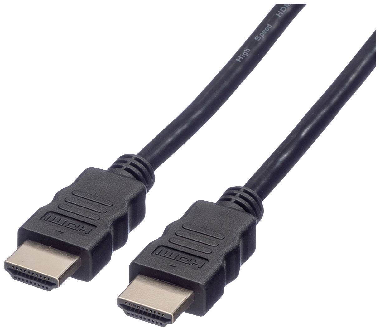 ROLINE HDMI High Speed kabel met Ethernet M-M, zwart, 2 m