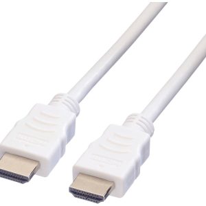 VALUE HDMI High Speed Cable met Ethernet M-M, wit, 2 m VALUE HDMI High Speed Cable met Ethernet M-M, wit, 2 m