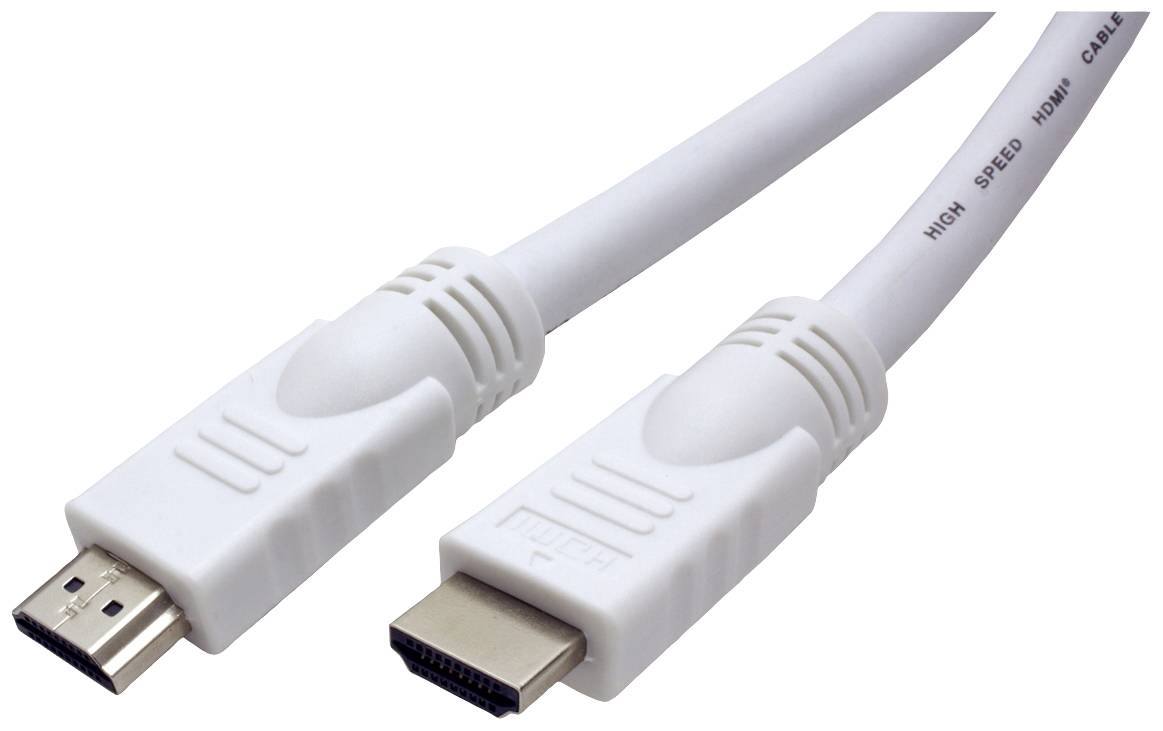 VALUE HDMI High Speed Cable met Ethernet M-M, wit, 15 m