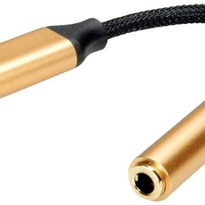 ROLINE GOLD Adapter USB type C – 3,5mm Audio, Male/Female, 0,13 m ROLINE GOLD Adapter USB type C – 3,5mm Audio, Male/Female, 0,13 m