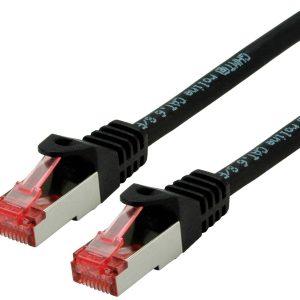 ROLINE patchkabel Cat.6 S/FTP (PiMF), componentniveau, LSOH, zwart, 3 m ROLINE patchkabel Cat.6 S/FTP (PiMF), componentniveau, LSOH, zwart, 3 m