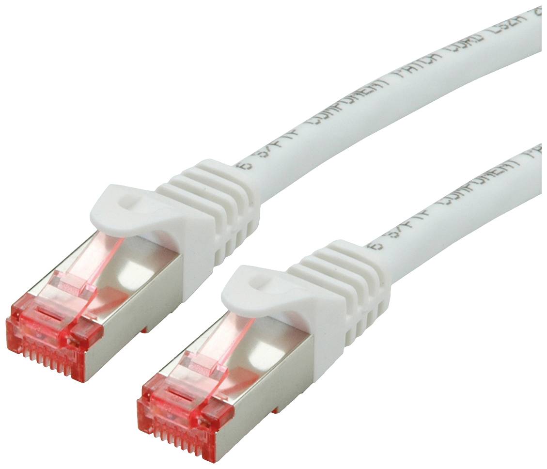 ROLINE patchkabel Cat.6 S/FTP (PiMF), componentniveau, LSOH, wit, 2 m