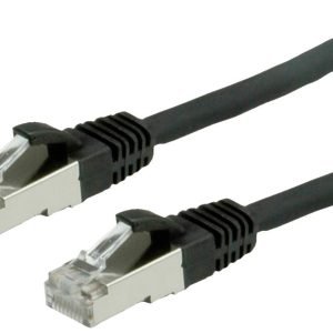 VALUE Patchkabel Cat.6 (Class E) S/FTP (PiMF), LS0H, zwart, 10 m