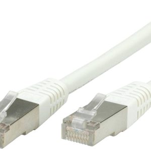 VALUE Patchkabel Cat.6 (Class E) S/FTP (PiMF), wit, 0,5 m