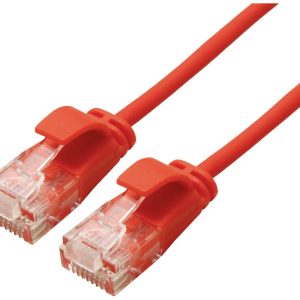 ROLINE UTP Data Center Patchkabel Cat.6A (Class EA), LSOH, extra dun, rood, 1,5 m ROLINE UTP Data Center Patchkabel Cat.6A (Class EA), LSOH, extra dun, rood, 1,5 m
