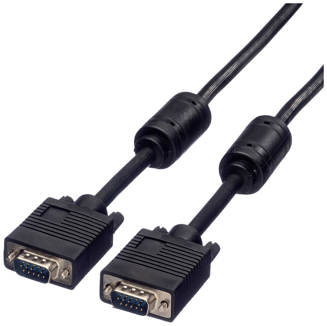 ROLINE SVGA kabel HD15 M/M met ferrietkern, 2 m