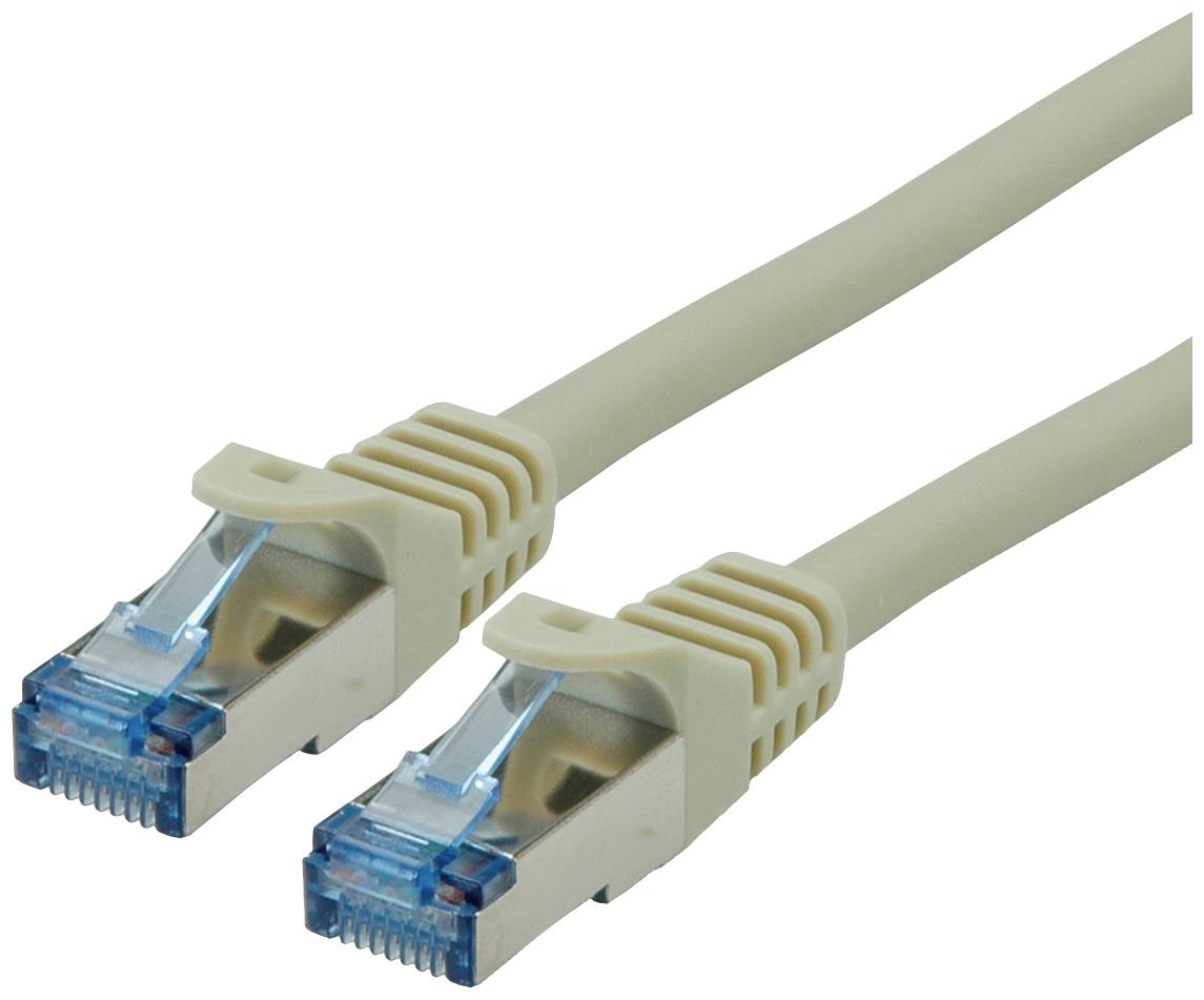 ROLINE Patchkabel Cat.6A S/FTP (PiMF), Component Level, LSOH, grijs, 1 m