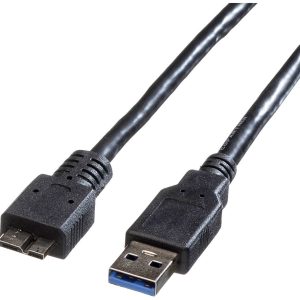 ROLINE USB 3.2 Gen 1 kabel, type, A M – Micro B M, zwart, 3 m ROLINE USB 3.2 Gen 1 kabel, type, A M – Micro B M, zwart, 3 m