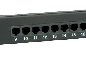 VALUE Cat.5e (Class D) 19″ Patchpanel, 24 Poorten, onafgeschermd, zwart
