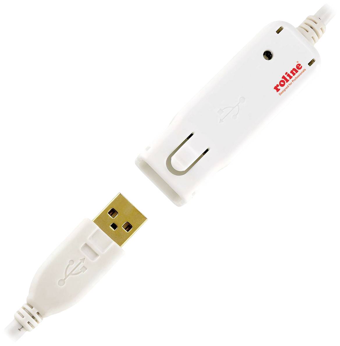 ROLINE USB 2.0 actieve repeater kabel (alleen voor 12.04.1085), 12 m