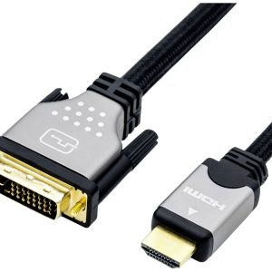 ROLINE Monitorkabel DVI (24+1) – HDMI, M/M, zwart / zilver, 2 m ROLINE Monitorkabel DVI (24+1) – HDMI, M/M, zwart / zilver, 2 m