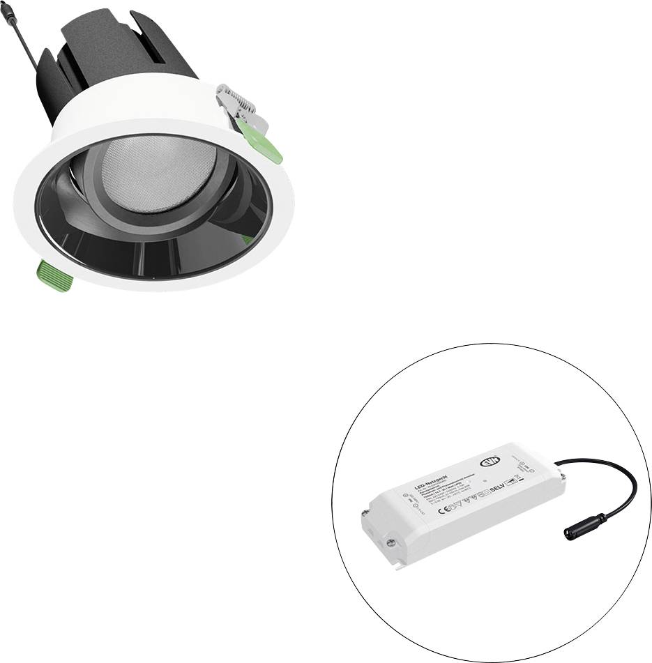 EVN F04R09SM2540L55P F04R09SM2540L55P LED-plafondspot
