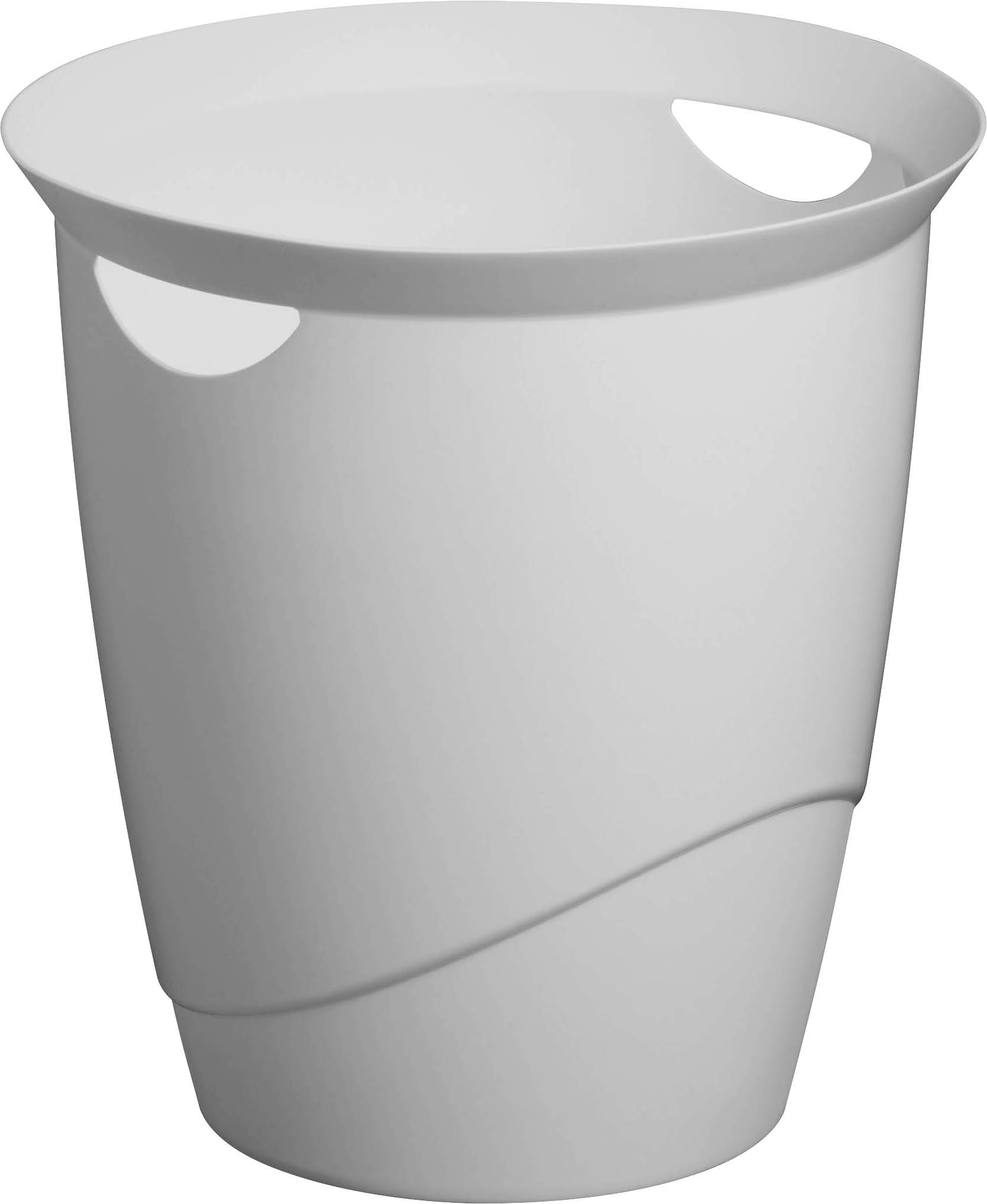 Durable DURABLE - Papierkorb - rund - 16 L - Griffe - Kunststoff 776010 Prullenbak 16 l (Ø x h) 31.5 cm x 33 cm Kunststo
