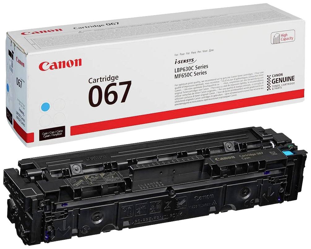 Canon Toner 067 Origineel Cyaan 1250 bladzijden 5101 C 002