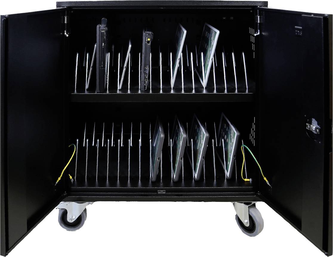 Leba Innovation NoteCart Flex Extended 32 Laad- en managementsysteem Wagen Laptops, Chromebooks, Tablets, iPads