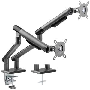 My Wall HL 23-2 L Monitor-tafelbeugel Aantal monteerbare displays: 2 Display(s) 43,2 cm (17″) – 81,3 cm (32″) Zwart Draa