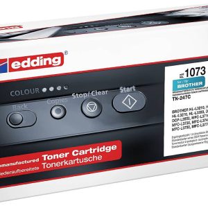 Edding Toner vervangt Brother TN-247C Compatibel Cyaan 2300 bladzijden EDD-1073 18-1073