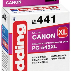 Edding Inktcartridge vervangt Canon PG-545 XL Compatibel Zwart EDD-441 18-441 Edding Inktcartridge vervangt Canon PG-545 XL Compatibel Zwart EDD-441 18-441