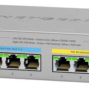 NETGEAR MS108EUP-100EUS MS108EUP Netwerk switch 2.5 GBit/s NETGEAR MS108EUP-100EUS MS108EUP Netwerk switch 2.5 GBit/s