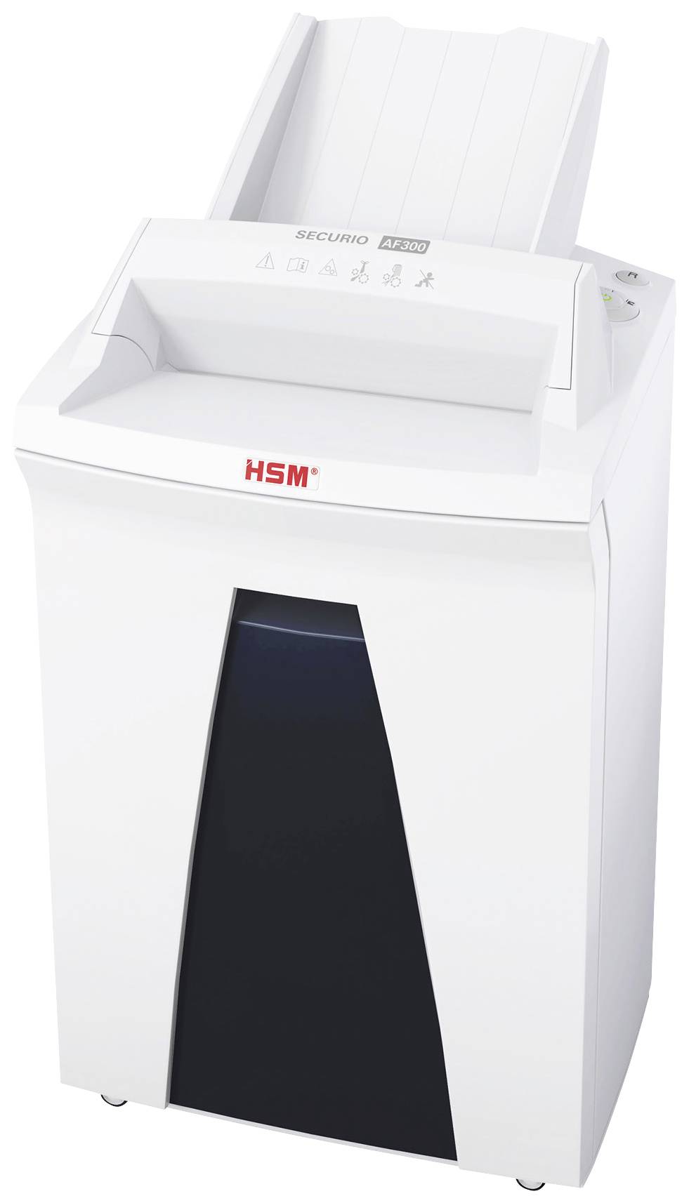 HSM AF300 Papierversnipperaar 14 vellen Cross cut 4.5 x 30 mm P-5 Ook geschikt voor Nietjes, Paperclips, Creditcards