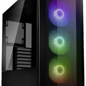 Lian Li LANCOOL II Mesh C RGB Midi-tower PC-behuizing, Gaming-behuizing Zwart 3 voorgeïnstalleerde LED-ventilators, Stof Lian Li LANCOOL II Mesh C RGB Midi-tower PC-behuizing, Gaming-behuizing Zwart 3 voorgeïnstalleerde LED-ventilators, Stof