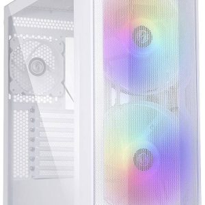 Lian Li LANCOOL 215 Midi-tower Behuizing, Gaming-behuizing Wit 2 voorgeïnstalleerde LED-ventilators, 1 voorgeïnstalleerd Lian Li LANCOOL 215 Midi-tower Behuizing, Gaming-behuizing Wit 2 voorgeïnstalleerde LED-ventilators, 1 voorgeïnstalleerd