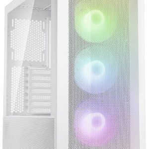 Lian Li LANCOOL II Mesh C RGB Snow Edition Midi-tower PC-behuizing, Gaming-behuizing Wit 3 voorgeïnstalleerde LED-ventil Lian Li LANCOOL II Mesh C RGB Snow Edition Midi-tower PC-behuizing, Gaming-behuizing Wit 3 voorgeïnstalleerde LED-ventil