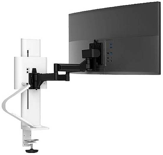 Ergotron TRACE™ Monitor-tafelbeugel Aantal monteerbare displays: 1 Display(s) 35,6 cm (14") - 96,5 cm (38") Wit Kantelba