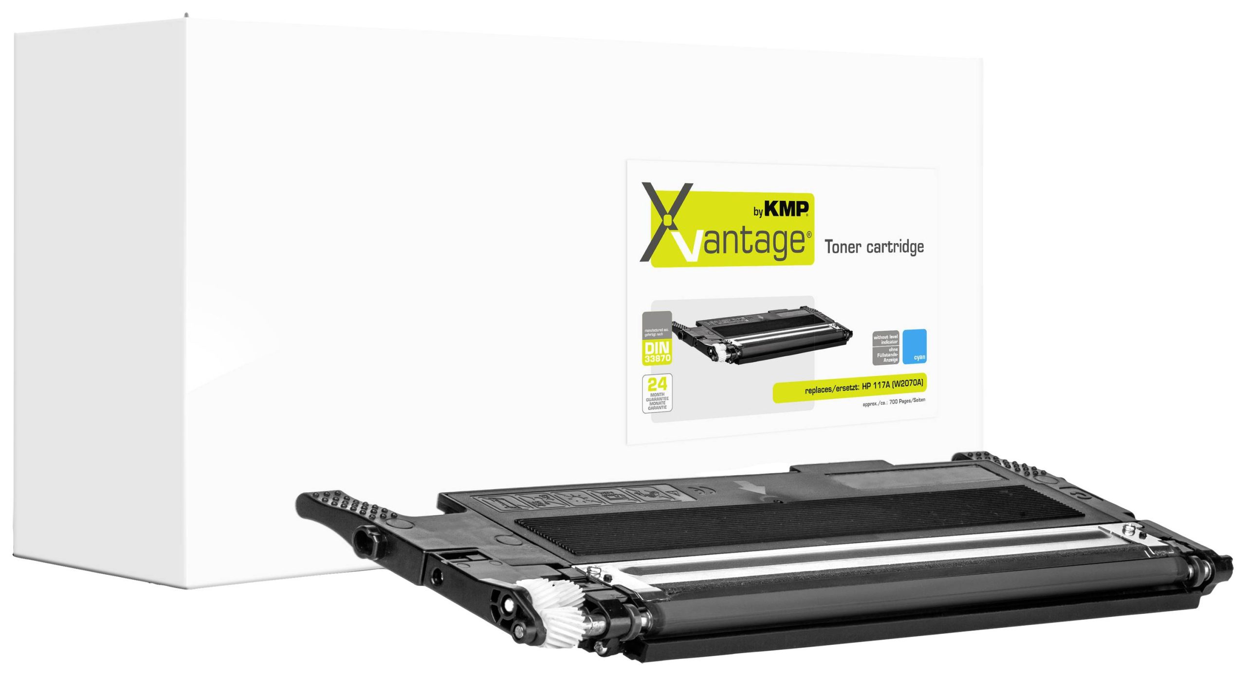 KMP Toner vervangt HP 117A (W2071A) Compatibel Cyaan 700 bladzijden H-T259C 2555,0083
