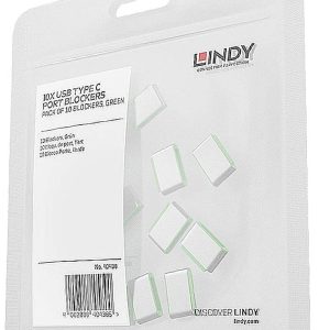 LINDY Sleutel voor USB-C-poort Set van 10 stuks Groen Zonder sleutel LINDY Sleutel voor USB-C-poort Set van 10 stuks Groen Zonder sleutel