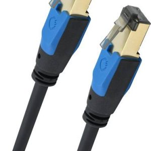 Oehlbach D1C19351 RJ45 Netwerkkabel, patchkabel CAT 8.1 0.50 m Zwart 1 stuk(s) Oehlbach D1C19351 RJ45 Netwerkkabel, patchkabel CAT 8.1 0.50 m Zwart 1 stuk(s)