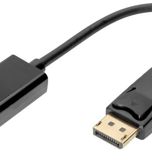 Digitus DB-340415-002-S DisplayPort-kabel DisplayPort / HDMI Aansluitkabel DisplayPort-stekker, HDMI-A-bus 0.20 m Zwart Digitus DB-340415-002-S DisplayPort-kabel DisplayPort / HDMI Aansluitkabel DisplayPort-stekker, HDMI-A-bus 0.20 m Zwart