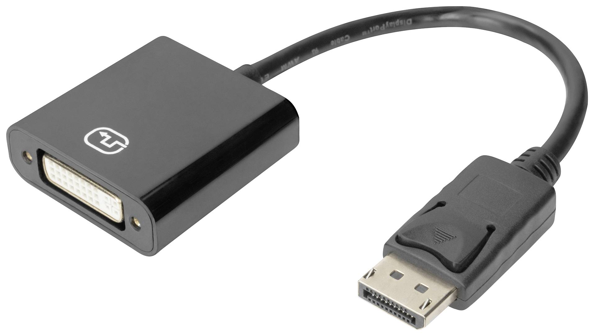 Digitus DB-340414-001-S DisplayPort-kabel DisplayPort / DVI Aansluitkabel DisplayPort-stekker, DVI-I 24+5-polige bus 0.1