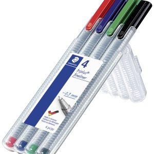 Staedtler 334 SB4 334 SB4 Fineliner 4 stuk(s) Staedtler 334 SB4 334 SB4 Fineliner 4 stuk(s)