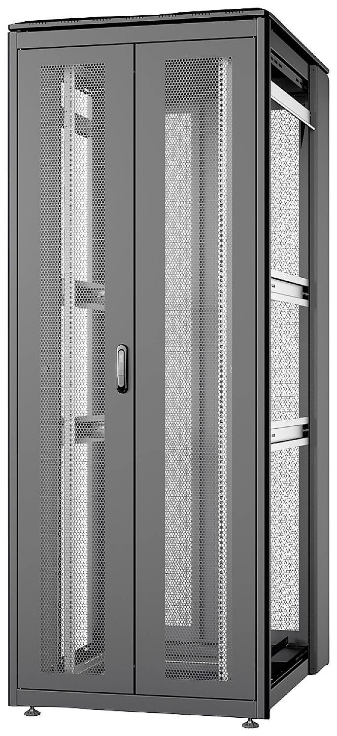 Digitus DN-31129-B 19inch-patchkast (b x h x d) 800 x 2053 x 1000 mm 42 HE Zwart, Zwart (RAL 9005)