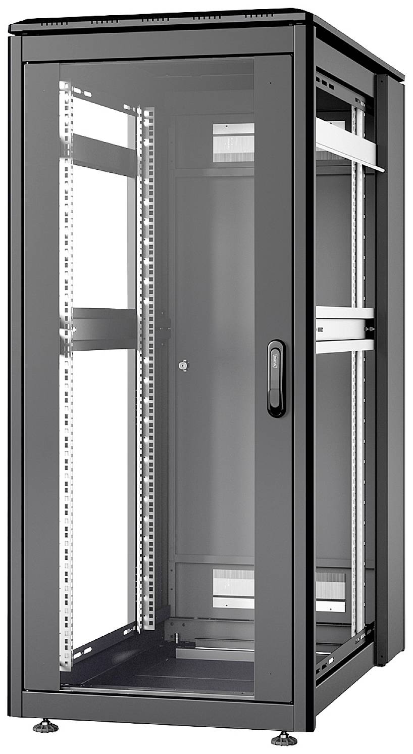 Digitus DN-31101-B 19inch-patchkast (b x h x d) 1000 x 1342 x 600 mm 26 HE Zwart, Zwart (RAL 9005)
