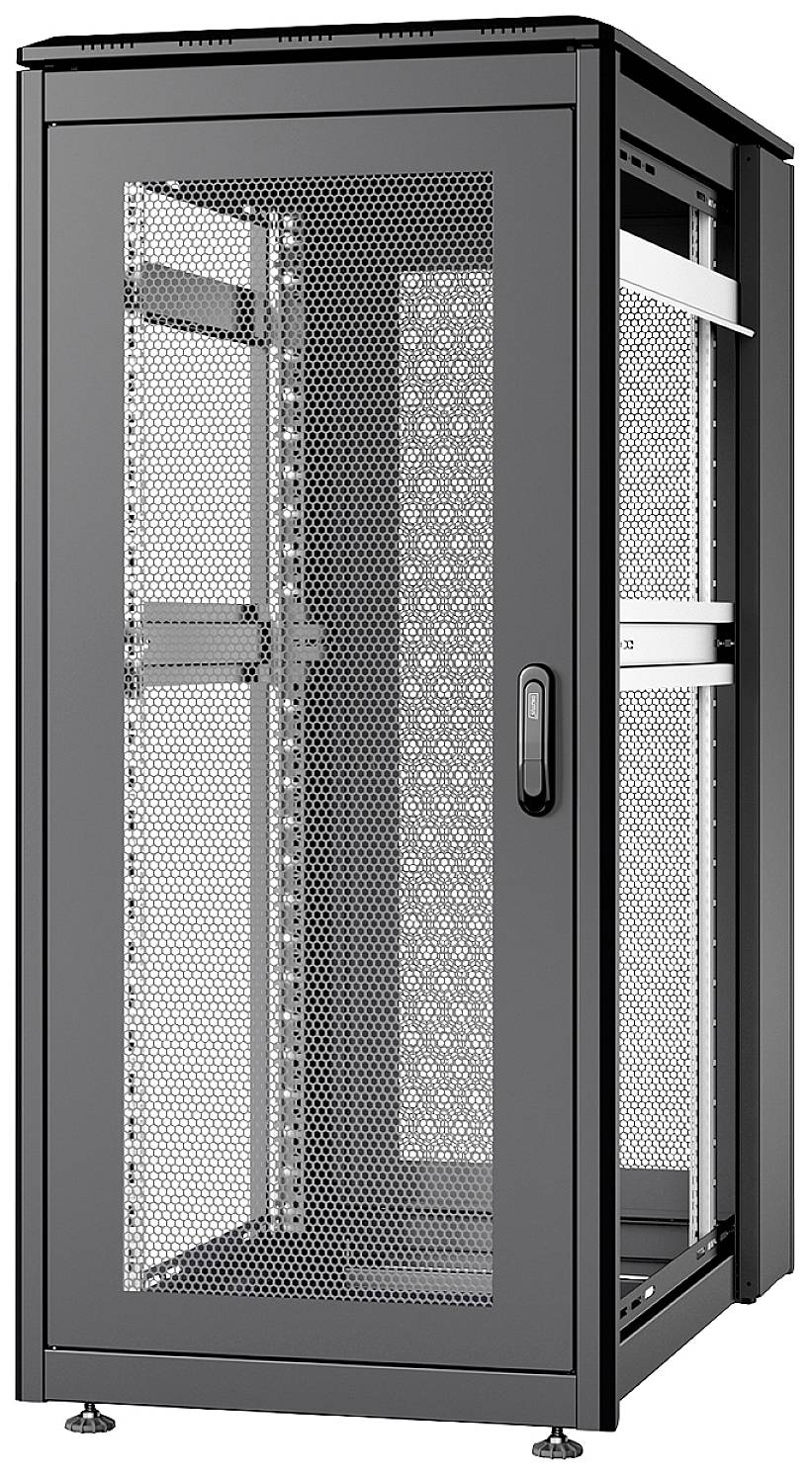 Digitus DN-31104-B 19inch-patchkast (b x h x d) 600 x 1342 x 600 mm 26 HE Zwart, Zwart (RAL 9005)