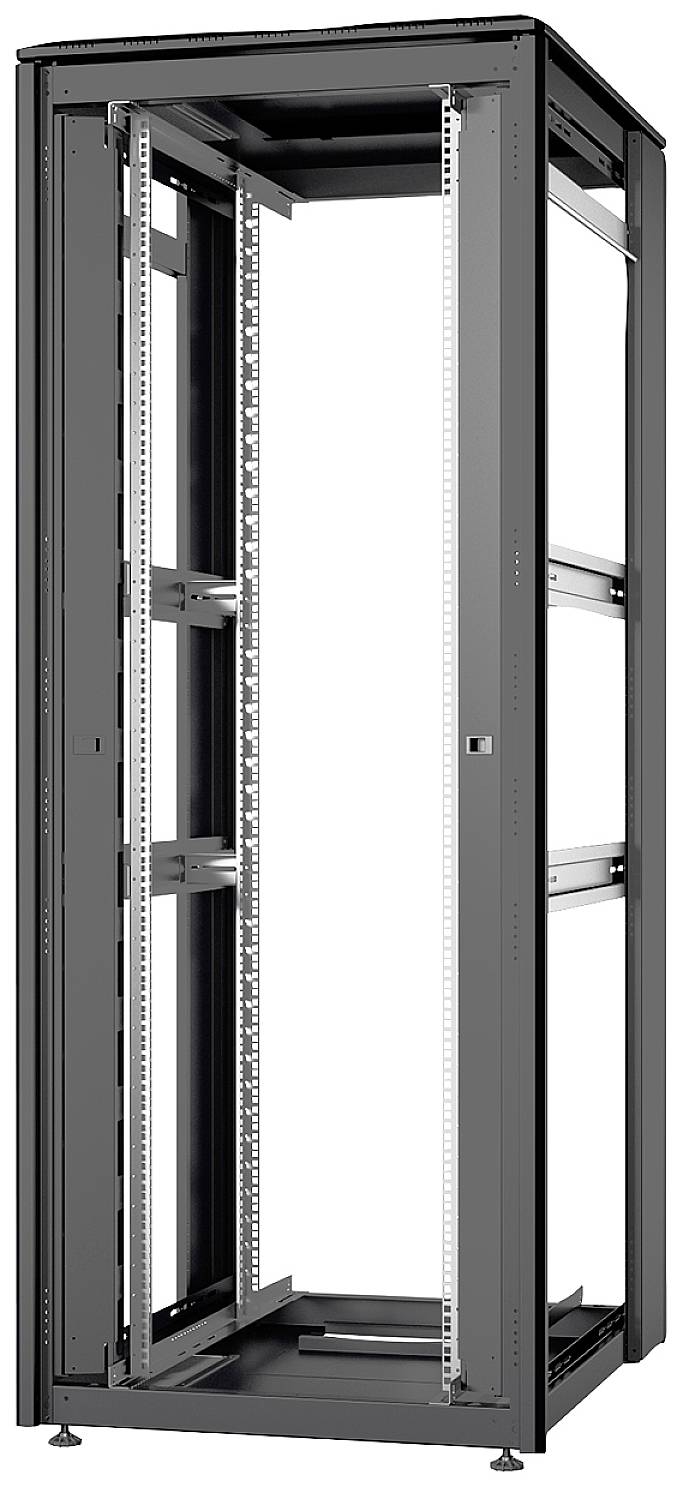 Digitus DN-31122-B 19inch-patchkast (b x h x d) 800 x 2053 x 1000 mm 42 HE Zwart, Zwart (RAL 9005)