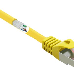 Renkforce RF-5191076 RJ45 Netwerkkabel, patchkabel CAT 6 S/FTP 10.00 m Geel Snagless, Vergulde steekcontacten, Vlambeste Renkforce RF-5191076 RJ45 Netwerkkabel, patchkabel CAT 6 S/FTP 10.00 m Geel Snagless, Vergulde steekcontacten, Vlambeste