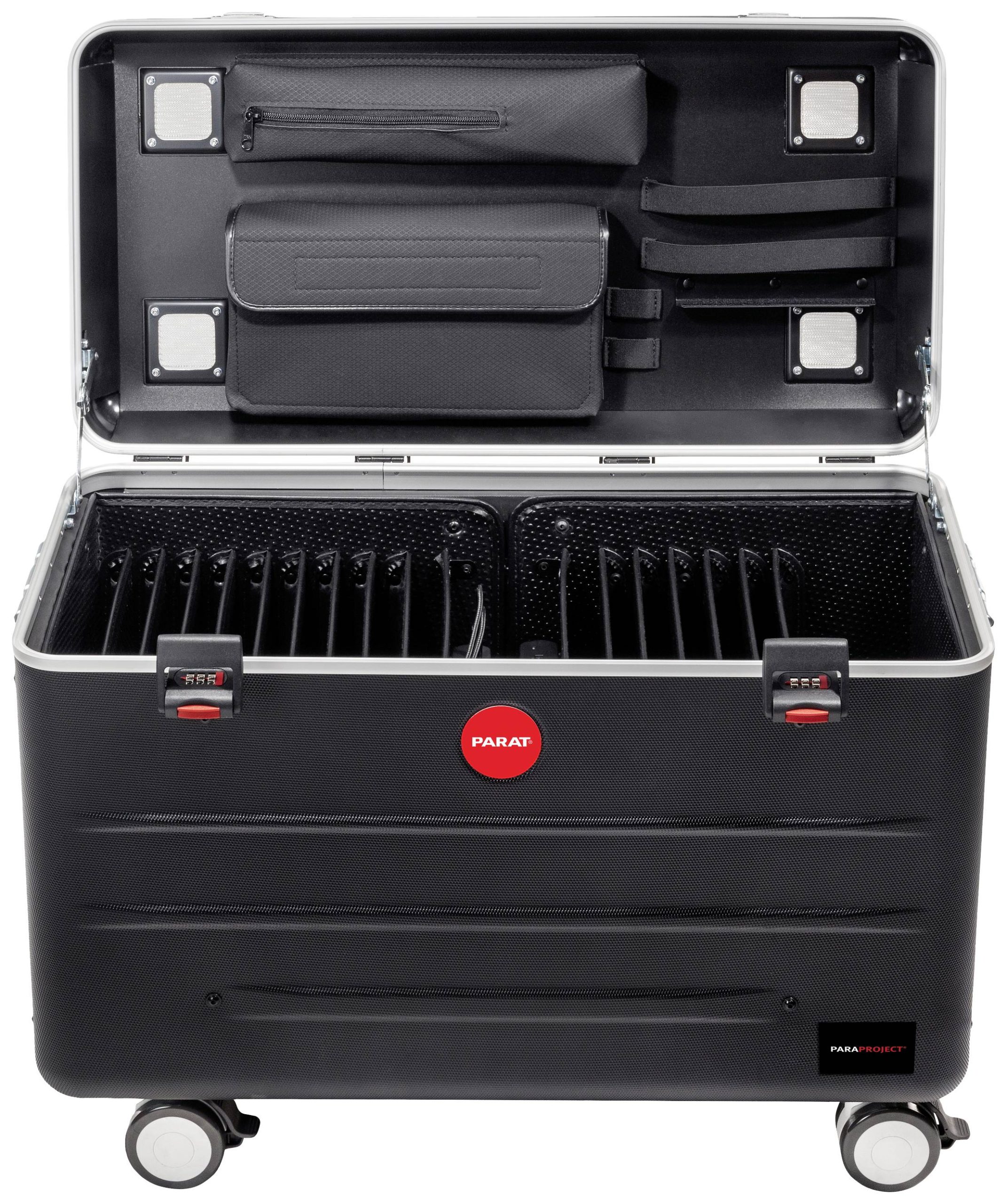 Parat PARAPROJECT® Case TC16 TwinCharge Laad- en managementsysteem Wagen Bekabeling voor USB-C