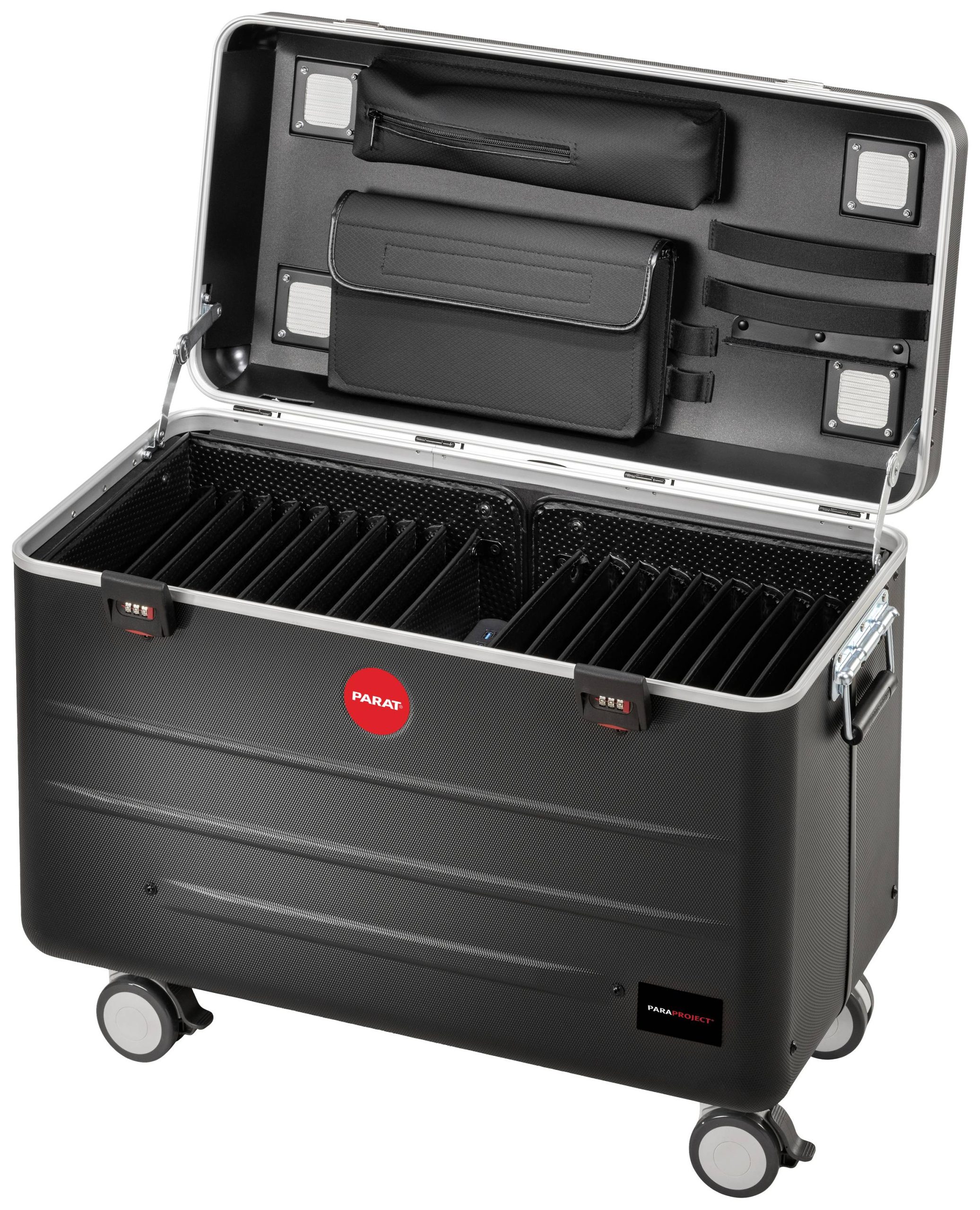 Parat PARAPROJECT® Case TC20 GaN TwinCharge Laad- en managementsysteem Wagen Bekabeling voor USB-C