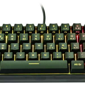 Surefire Gaming KingPin X1 Gaming-toetsenbord Kabelgebonden, USB AZERTY, Frans Zwart Verlicht, Multimediatoetsen Surefire Gaming KingPin X1 Gaming-toetsenbord Kabelgebonden, USB AZERTY, Frans Zwart Verlicht, Multimediatoetsen