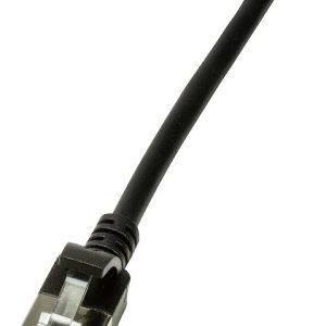 LogiLink CQ9013S RJ45 Netwerkkabel, patchkabel CAT 6A U/FTP 0.30 m Zwart Extreem dun, Vlambestendig, Flexibel, Folie afs LogiLink CQ9013S RJ45 Netwerkkabel, patchkabel CAT 6A U/FTP 0.30 m Zwart Extreem dun, Vlambestendig, Flexibel, Folie afs