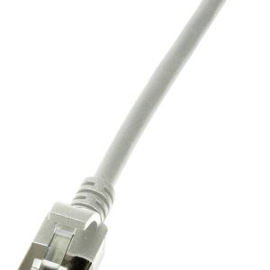 LogiLink CQ9022S RJ45 Netwerkkabel, patchkabel CAT 6A U/FTP 0.50 m Grijs Extreem dun, Vlambestendig, Flexibel, Folie afs LogiLink CQ9022S RJ45 Netwerkkabel, patchkabel CAT 6A U/FTP 0.50 m Grijs Extreem dun, Vlambestendig, Flexibel, Folie afs