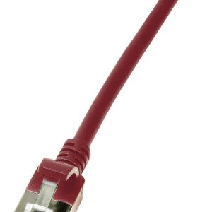 LogiLink CQ9024S RJ45 Netwerkkabel, patchkabel CAT 6A U/FTP 0.50 m Rood Extreem dun, Vlambestendig, Flexibel, Folie afsc LogiLink CQ9024S RJ45 Netwerkkabel, patchkabel CAT 6A U/FTP 0.50 m Rood Extreem dun, Vlambestendig, Flexibel, Folie afsc