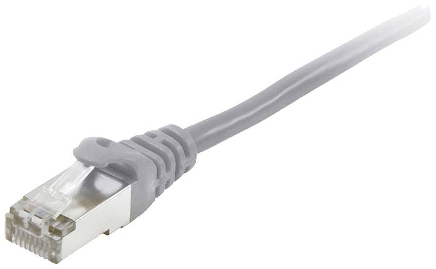 Equip 605504 RJ45 Netwerkkabel, patchkabel CAT 6 S/FTP 5.00 m Grijs Vergulde steekcontacten 1 stuk(s)