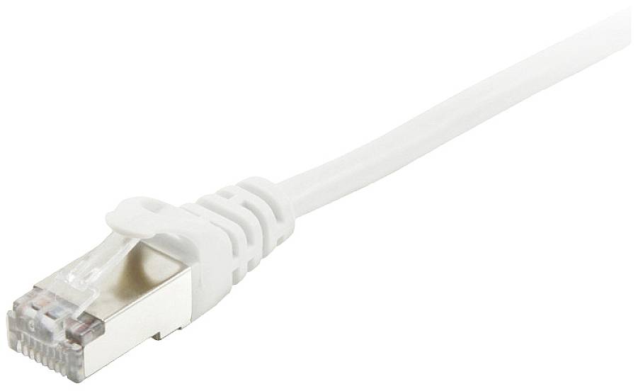Equip 605516 RJ45 Netwerkkabel, patchkabel CAT 6 S/FTP 10.00 m Wit Vergulde steekcontacten 1 stuk(s)