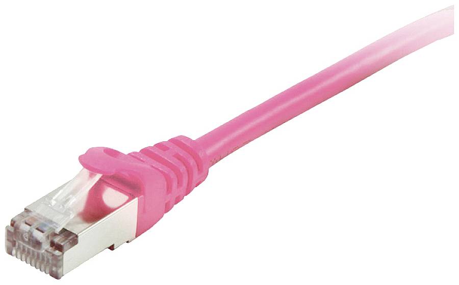 Equip 605582 RJ45 Netwerkkabel, patchkabel CAT 6 S/FTP 3.00 m Pink Vergulde steekcontacten 1 stuk(s)